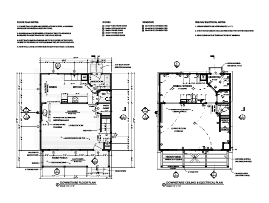 Double storey floor plan as supplied